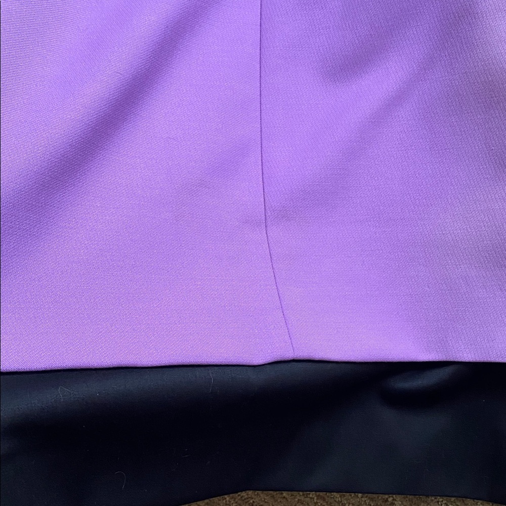 Escada Wool Lilac Purple and Black Sheath Dress - Picture 17 of 17